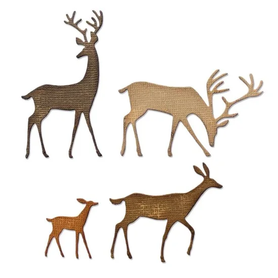 Thinlits Die Set 4PK Darling Deer by Tim Holtz