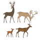 Thinlits Die Set 4PK Darling Deer by Tim Holtz Thinlits Die Set 4PK Darling Deer by Tim Holtz