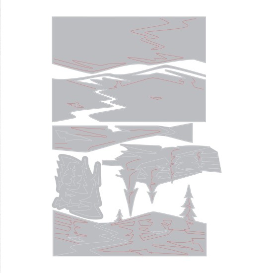Sizzix Thinlits Colorize craft dies set Snowscape Sizzix Thinlits Colorize craft dies set Snowscape