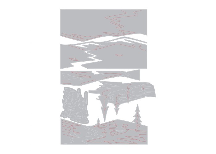 Sizzix Thinlits Colorize craft dies set Snowscape Sizzix Thinlits Colorize craft dies set Snowscape