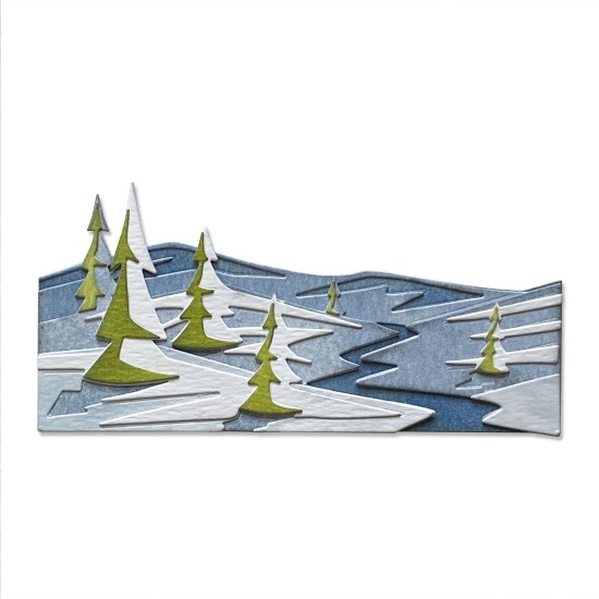 Sizzix Thinlits Colorize craft dies set Snowscape Sizzix Thinlits Colorize craft dies set Snowscape
