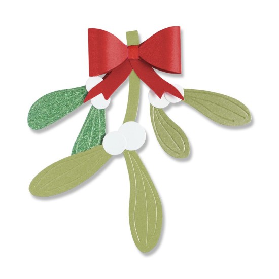 Thinlits Die Set 5PK Mistletoe Leaves by Olivia Rose Thinlits Die Set 5PK Mistletoe Leaves by Olivia Rose