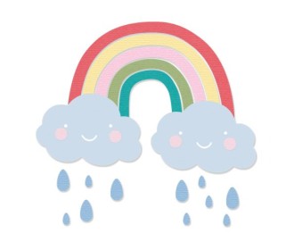 Sizzix Thinlits Die Set 6PK Rainbow  Sizzix Thinlits Die Set 6PK Rainbow