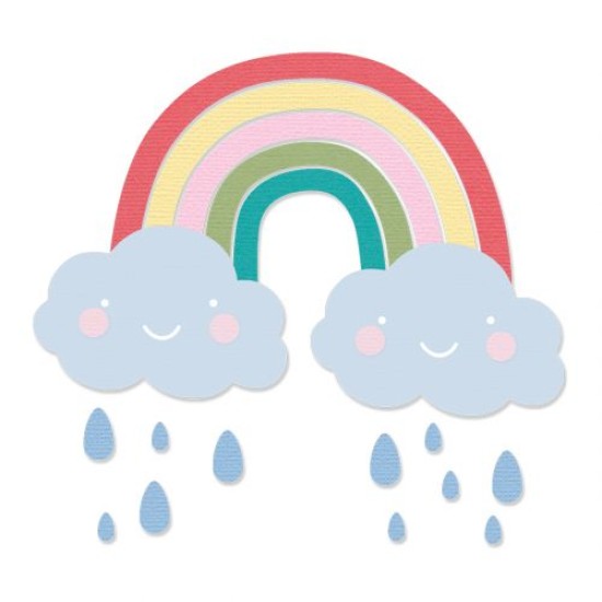 Sizzix Thinlits Die Set 6PK Rainbow Sizzix Thinlits Die Set 6PK Rainbow