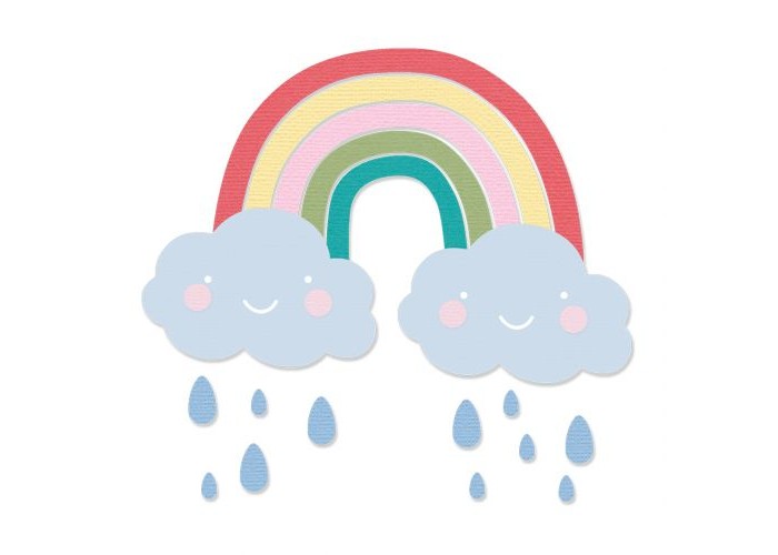  Sizzix Thinlits Die Set 6PK Rainbow