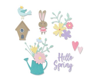 Thinlits Die Set 16PK Hello Spring by Olivia Rose Thinlits Die Set 16PK Hello Spring by Olivia Rose
