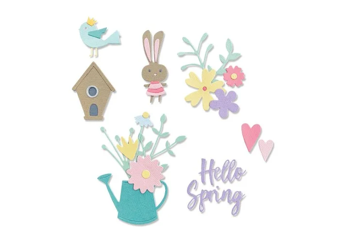Thinlits Die Set 16PK Hello Spring by Olivia Rose