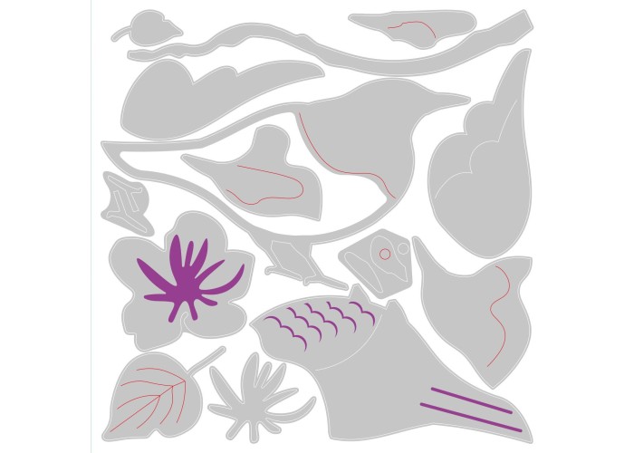 Sizzix Thinlits die set Spring bird Sizzix Thinlits die set Spring bird