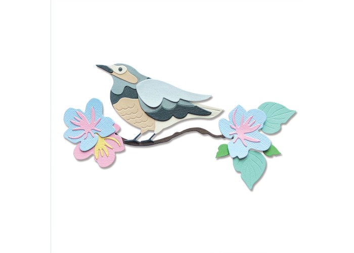 Sizzix Thinlits die set Spring bird Sizzix Thinlits die set Spring bird