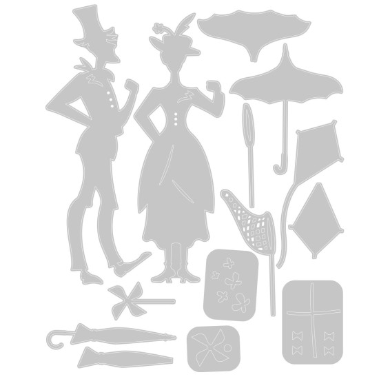 Sizzix Thinlits die set The park Sizzix Thinlits die set The park