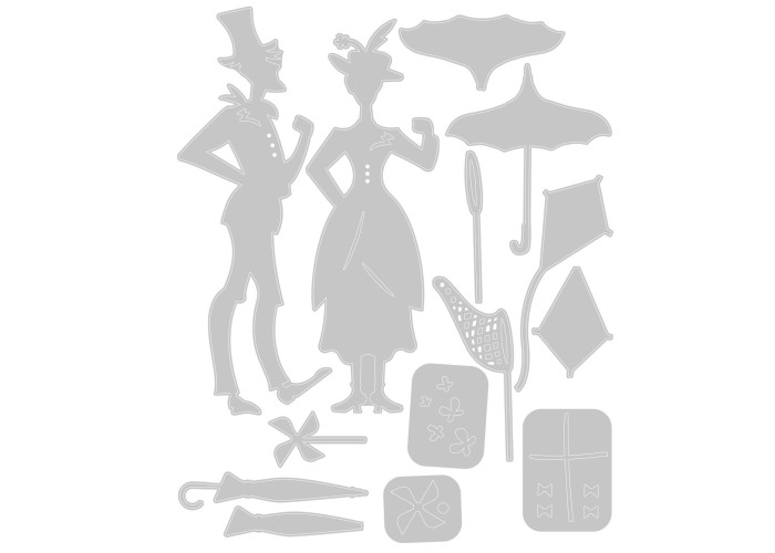 Sizzix Thinlits die set The park Sizzix Thinlits die set The park