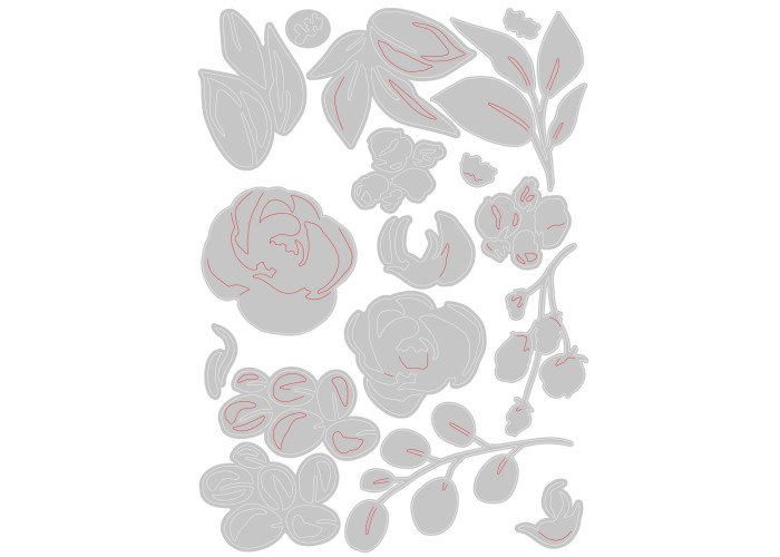 Thinlits Die Set 17PK Bloom Colorize by Tim Holtz Thinlits Die Set 17PK Bloom Colorize by Tim Holtz