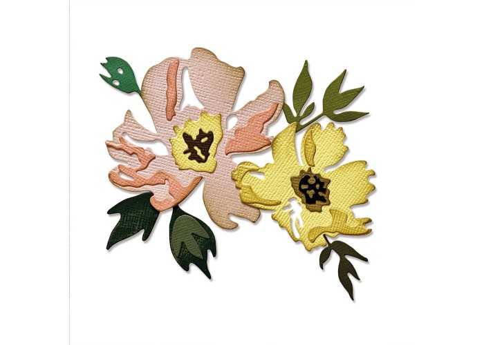 Sizzix Thinlits die set Brushstroke flowers Sizzix Thinlits die set Brushstroke flowers