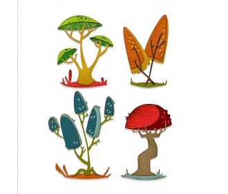 Sizzix Thinlits die set Funky toadstools Sizzix Thinlits die set Funky toadstools