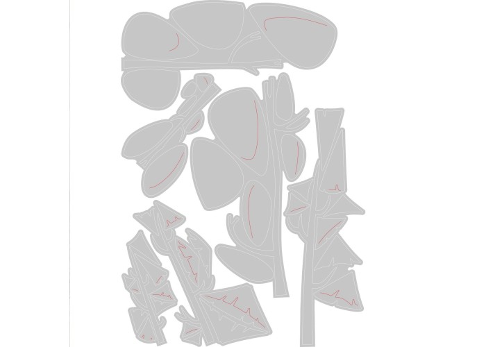 Sizzix Thinlits die set Funky trees Sizzix Thinlits die set Funky trees