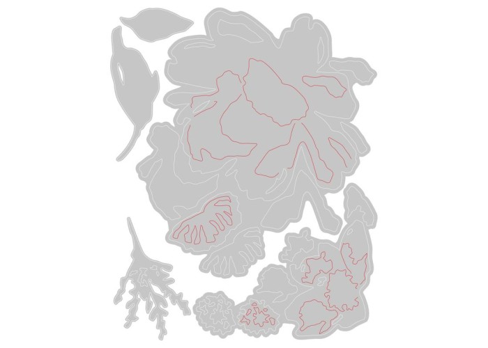 Sizzix Thinlits die set Brushstroke flowers #3 Sizzix Thinlits die set Brushstroke flowers #3