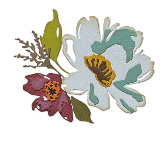 Sizzix Thinlits die set Brushstroke flowers #3 Sizzix Thinlits die set Brushstroke flowers #3