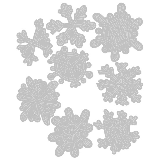 Thinlits Die Set 8PK Scribbly Snowflakes by Tim Holtz Thinlits Die Set 8PK Scribbly Snowflakes by Tim Holtz