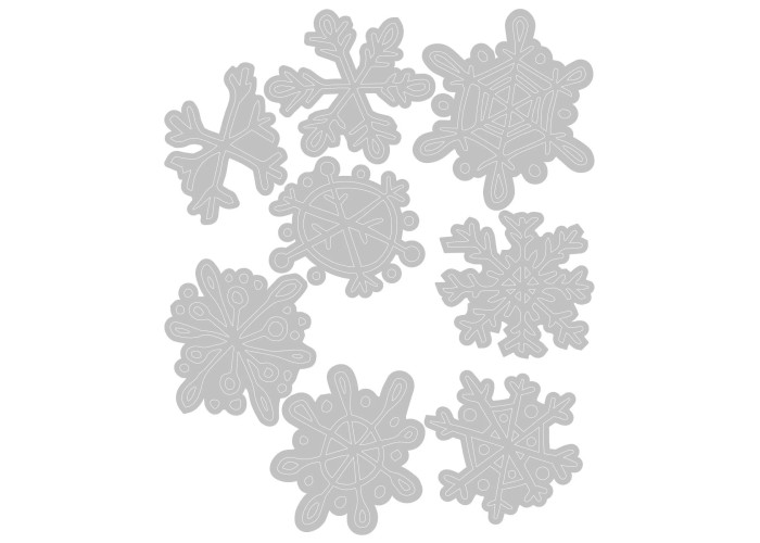 Thinlits Die Set 8PK Scribbly Snowflakes by Tim Holtz Thinlits Die Set 8PK Scribbly Snowflakes by Tim Holtz
