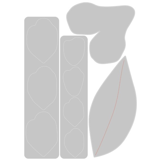 Sizzix Thinlits Die Set 4PK - Gardenia Sizzix Thinlits Die Set 4PK - Gardenia