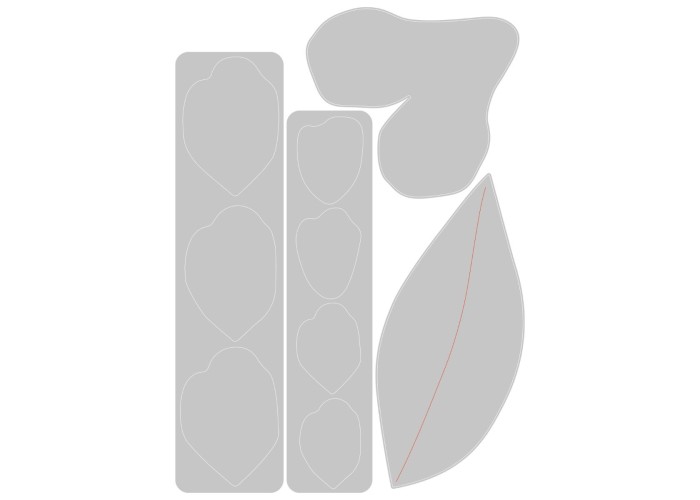 Sizzix Thinlits Die Set 4PK - Gardenia Sizzix Thinlits Die Set 4PK - Gardenia