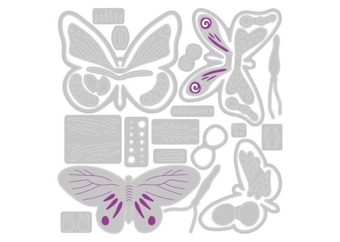 Sizzix Thinlits Die Set 29PK Patterned Butterflies by Jenna Rushforth Sizzix Thinlits Die Set 29PK Patterned Butterflies by Jenna Rushforth