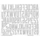 Sizzix Thinlits Die Set Alphanumeric Theory 73pcs
