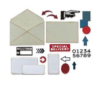 Sizzix Thinlits Die Set 48PK - Postale by Tim Holtz Sizzix Thinlits Die Set 48PK - Postale by Tim Holtz
