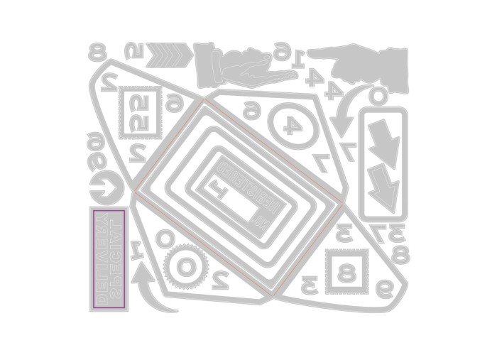 Sizzix Thinlits Die Set 48PK - Postale by Tim Holtz Sizzix Thinlits Die Set 48PK - Postale by Tim Holtz
