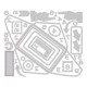 Sizzix Thinlits Die Set 48PK - Postale by Tim Holtz Sizzix Thinlits Die Set 48PK - Postale by Tim Holtz