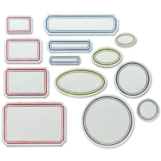 Sizzix Thinlits Die Set Vintage Labels 13pcs