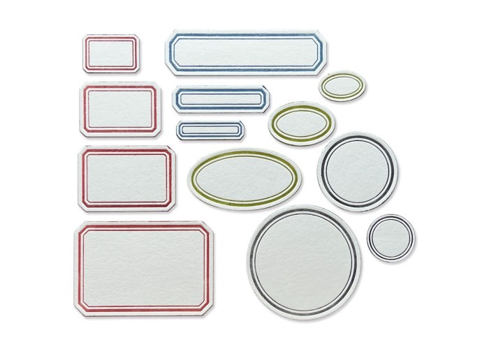 Sizzix Thinlits Die Set Vintage Labels 13pcs Sizzix Thinlits Die Set Vintage Labels 13pcs