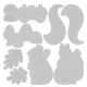 Sizzix Thinlits Die Set Harvest Squirrels