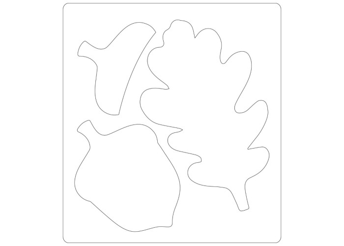 Sizzix Bigz Die Acorn and Oak Leaf Sizzix Bigz Die Acorn and Oak Leaf