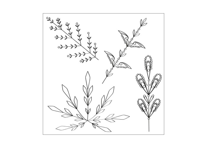 Sizzix Framelits Die Set 3PK 4PK Stamps - Decorative Leaves Sizzix Framelits Die Set 3PK 4PK Stamps - Decorative Leaves