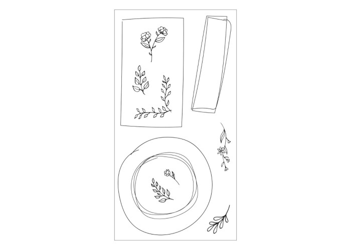 Sizzix Clear Stamps Set Drawn Frames Sizzix Clear Stamps Set Drawn Frames