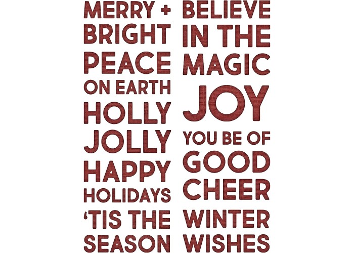 Sizzix Thinlits Die Set 9PK Bold Text Christmas by Tim Holtz Sizzix Thinlits Die Set 9PK Bold Text Christmas by Tim Holtz