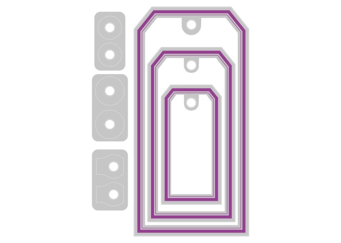 Sizzix Thinlits Die Set 6PK - Framed Tags by Tim Holtz Sizzix Thinlits Die Set 6PK - Framed Tags by Tim Holtz