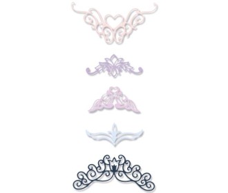 Sizzix Thinlits Die Set 5τεμ – Fanciful Corners Sizzix Thinlits Die Set 5τεμ – Fanciful Corners