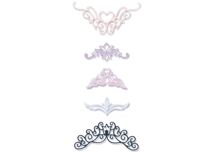 Sizzix Thinlits Die Set 5τεμ – Fanciful Corners Sizzix Thinlits Die Set 5τεμ – Fanciful Corners