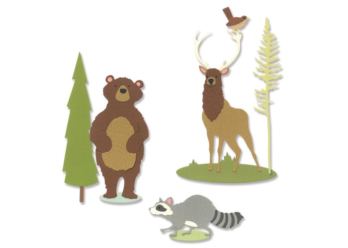 Sizzix Thinlits Die Set Forest Animals #2 Sizzix Thinlits Die Set Forest Animals #2