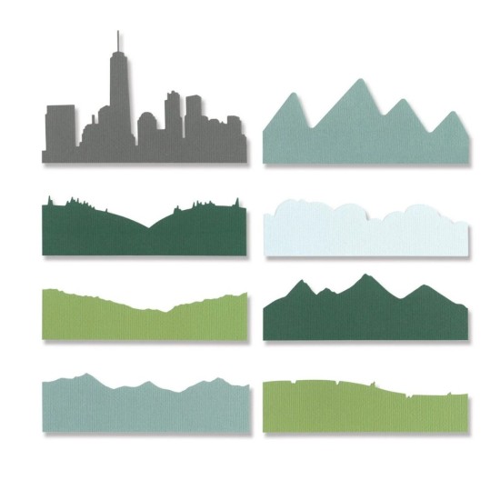 Sizzix Thinlits Die Set Skyline Silhouettes by Josh Griffiths
