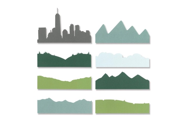 Sizzix Thinlits Die Set Skyline Silhouettes by Josh Griffiths