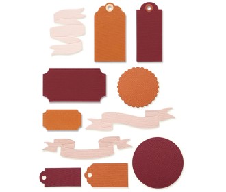 Sizzix • Thinlits Die Set Vintage Tags & Banners 12pcs Sizzix • Thinlits Die Set Vintage Tags & Banners 12pcs