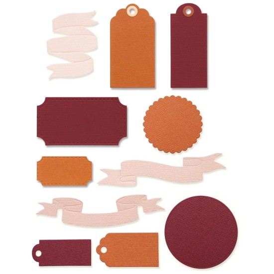 Sizzix • Thinlits Die Set Vintage Tags & Banners 12pcs Sizzix • Thinlits Die Set Vintage Tags & Banners 12pcs