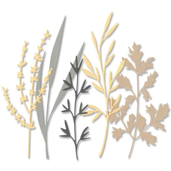Sizzix • Thinlits Die Set Woodland Stems 5pcs Sizzix • Thinlits Die Set Woodland Stems 5pcs