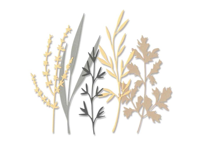 Sizzix • Thinlits Die Set Woodland Stems 5pcs Sizzix • Thinlits Die Set Woodland Stems 5pcs