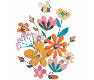Sizzix • Thinlits Die Set Fabulous Bold Florals 16pcs Sizzix • Thinlits Die Set Fabulous Bold Florals 16pcs