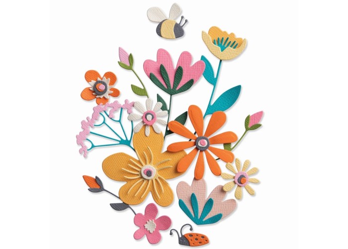 Sizzix • Thinlits Die Set Fabulous Bold Florals 16pcs