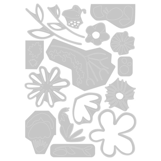 Sizzix • Thinlits Die Set Fabulous Bold Florals 16pcs Sizzix • Thinlits Die Set Fabulous Bold Florals 16pcs